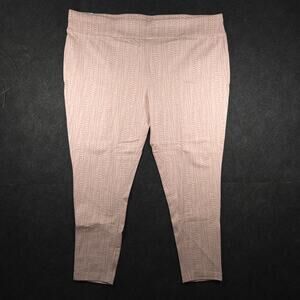 BUNDLE OF TWO PAIR NWT Terra & Sky Women's 4X Capri Leggings Pink and Blue